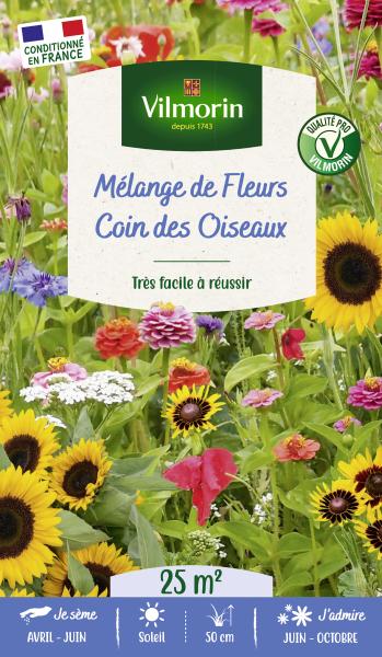 Pour nos animaux - Coin des Oiseaux - 25 M² - Mélange de fleurs - PACKAGING_RECTO